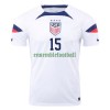 Maillot de Supporter Etats-Unis RAPINOE 15 Domicile Coupe du Monde 2022 Pour Homme